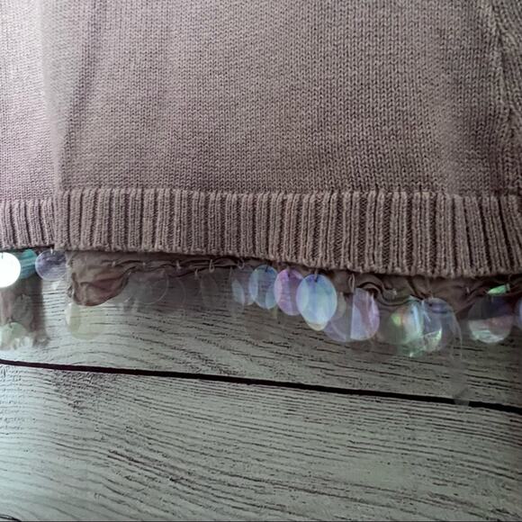 Gap Big Kid Embellished Girls Open Front Cardigan Sz L - Picture 3 of 10